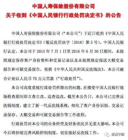 �й����������϶����й�������2015��7��1����2016��6��30���ڼ䣬δ���չ涨����ͻ��������Ϻͽ��׼�¼�Լ�δ���չ涨���ʹ��ױ���Ϳ��ɽ��ױ��棬���ݡ��л����񹲺͹���ϴǮ�������й����ٱ��ϼƴ��������70��Ԫ���